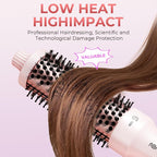 ABNER Thermal Ionic Brush, 1.5 inch Heated Round Brush for Blowout Look, Volumize, Style, Makes Hair Shinier & Smoother, Dual Voltage for Travel, Negative Ion Technology, Ceramic, Temperature Settings
