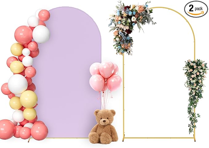 Neatsure Arch Backdrop Stand and Cover Set, 7.2FT Metal Photo Balloon Arch by Neatsure