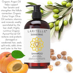 Laritelle Diamond Strong Organic Shampoo – Hair Growth & Strengthening – Sulfate-Free, Cedarwood & Botanicals – Prevents Thinning & Breakage – Made in USA – 17.5 oz