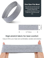 DRESHOW 8 Pack Headbands for Women Yoga Knotted Headbands Elastic Criss Cross Hair Accessories Sports Head Wrap Non Slip