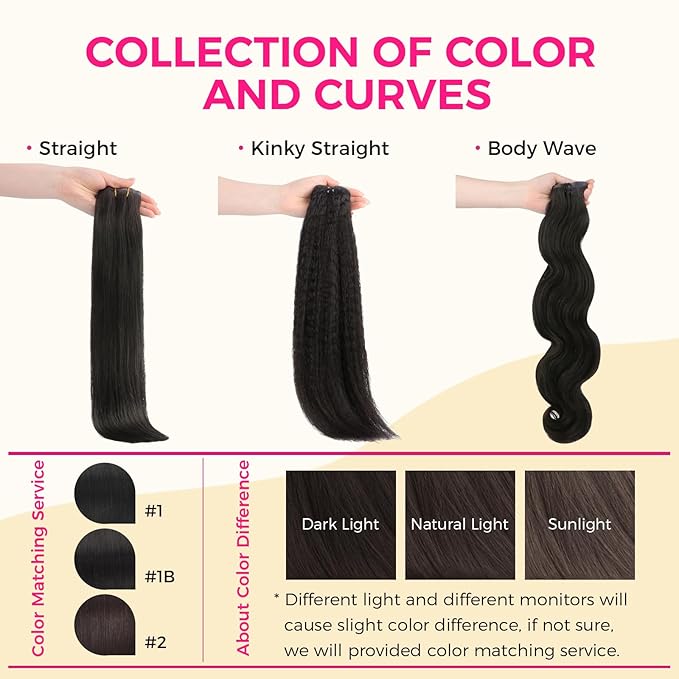Lashey Seamless Clip in Hair Extensions Real Human Hair 7pcs 110g Straight, 16 Inch #2 Dark Brown Hair Extensions with PU Weft for Women