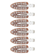 HAIMEIKANG 6 PCs Acrylic Creaseless Hair Clips for Women - No Crease No Bend Hair Clip Makeup Bangs Clips for Women and Girls Flat Hair Clips for Hair Styling
