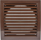 Repa Market 6 Inch Brown Dryer Vent Hood/Duct Cover for Walls or Ceiling/ABS Plastic Louvered Air Grille with Built-In Mesh Screen/Exhaust and Dryer Vent Covers for Indoor & Outdoor Use