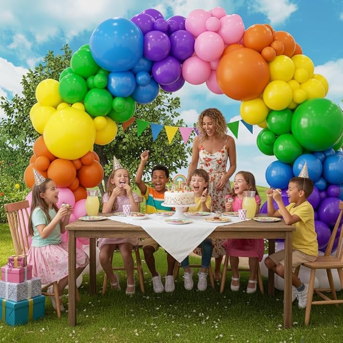 426Pcs Rainbow Balloon Arch Kit - Image 5