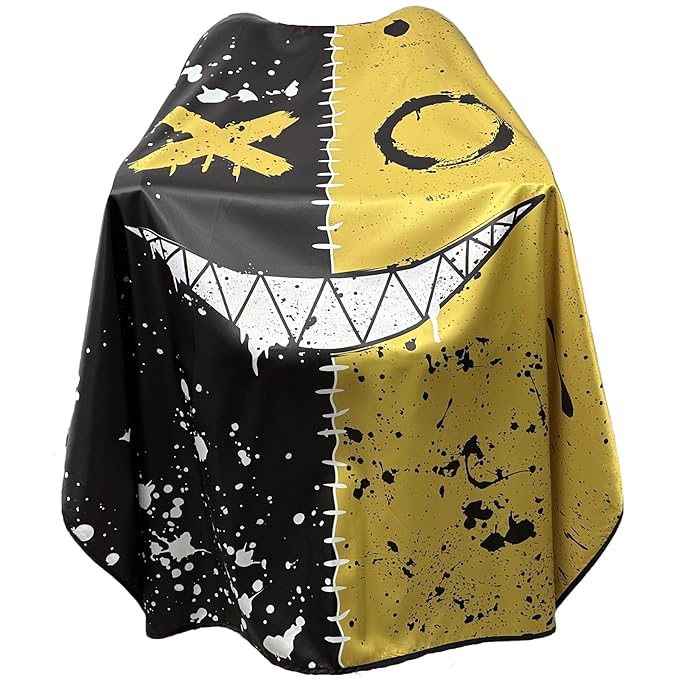 Barber Capes for Men Hair Cutting Capes with Snaps Salon Capes for Stylists Waterproof Hairdresser Gown Cape- 63”× 56”(Yellow)