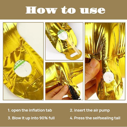 10PCS 40 Inch Large Foil Number Balloons 0-9 Set - Image 3