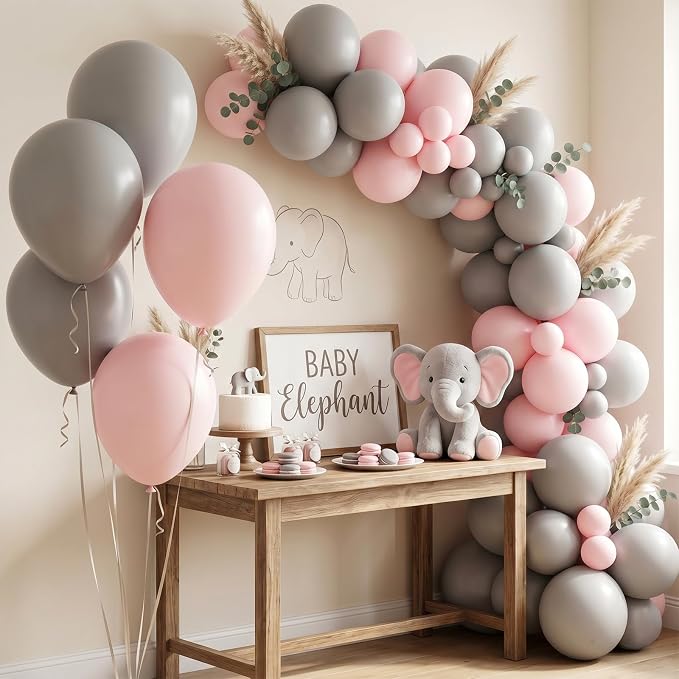 50pcs 12 Inch Matte Gray Latex Balloons | Grey Balloons - Image 4