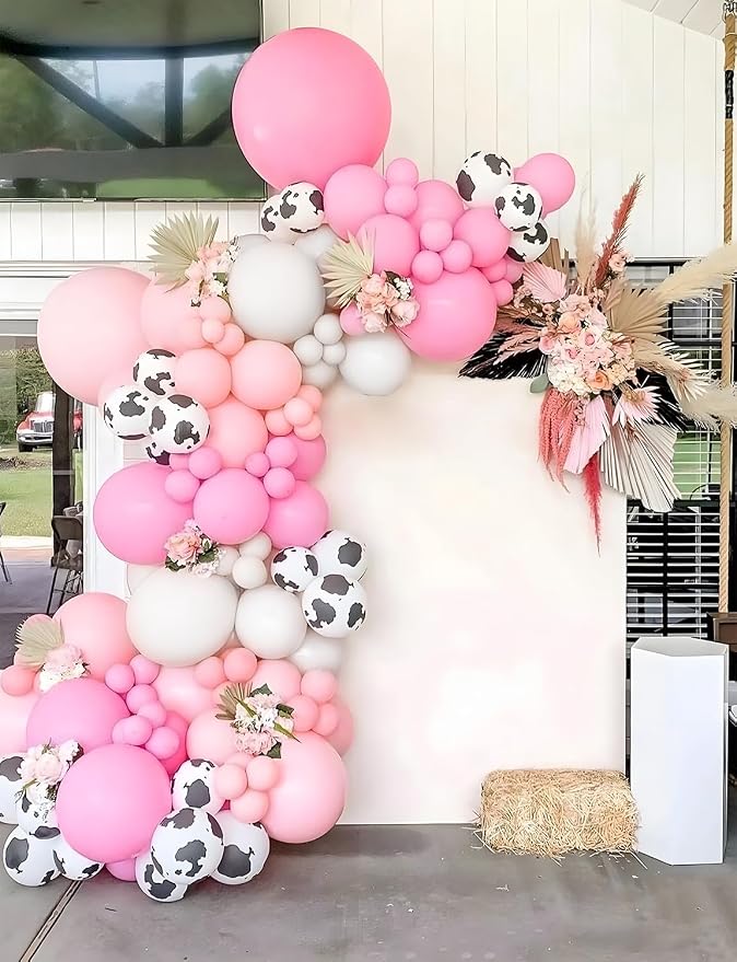 Cowgirl Balloon Arch Kit with Cow Print Balloons - Image 3