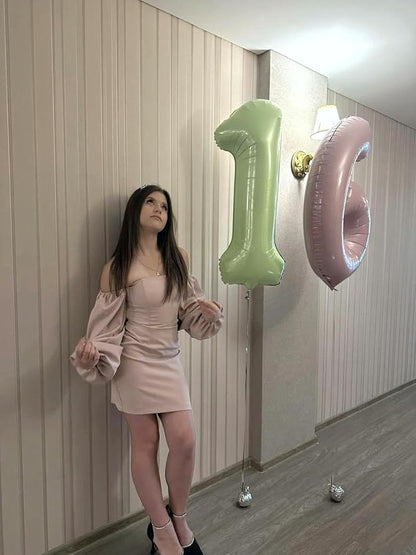 Oliver Green Number 9 Balloon 40 inch, Birthday Party Balloons Decorations | - Image 5