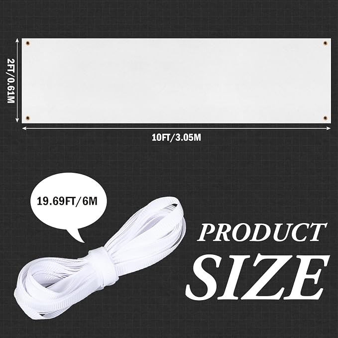 Zonon Large Blank Banners And Signs Polyester Oxford Cloth Sublimation Banner - Image 2