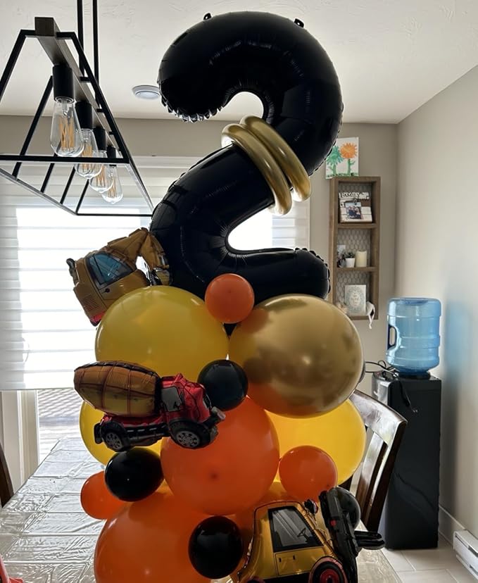 40 inch Number Balloon 0-9 Black Large Number 2 Balloons, Digital Balloons - Image 5