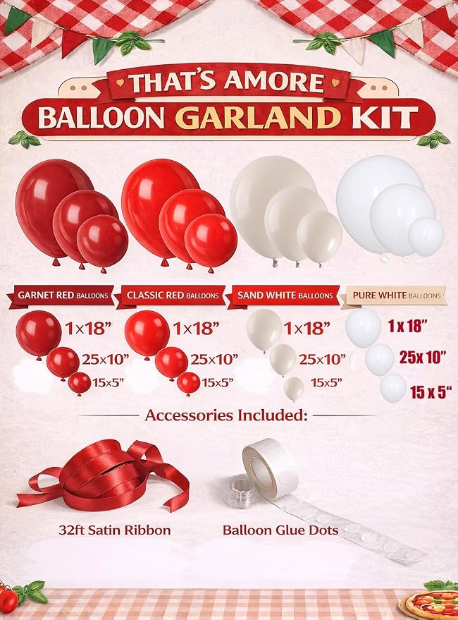 That's Amore Balloon Arch Garland Kit - Image 6