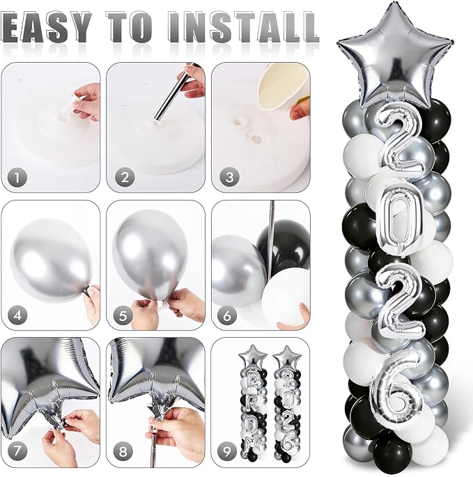 2 Sets Graduation Balloon Column Stand Kits - Image 5