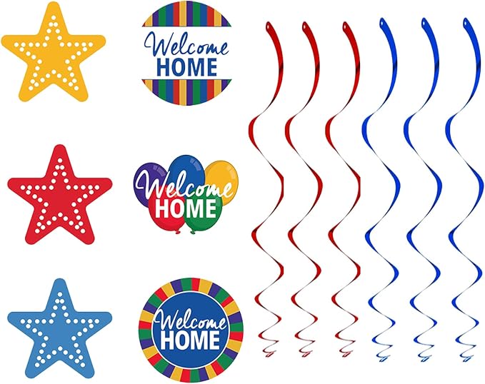 Welcome Home Banner, Colorful Paper Welcome Home Decorations - Image 3