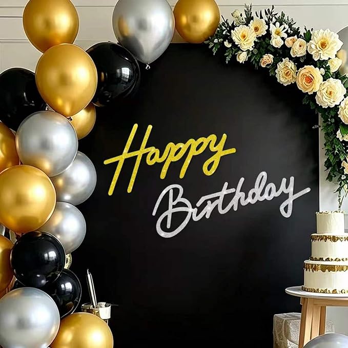 TONIFUL Happy Birthday Sign for Backdrop by TONIFUL
