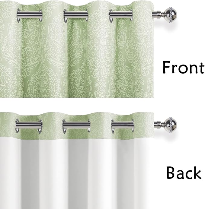 DWCN Ombre Room Darkening Blackout Curtains - Image 3