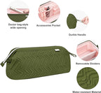 Leudes Hair Tools Travel Bag for Shark Flexstyle Carrying Case Portable Shark Hair Air Wrap Dryer Case Waterproof Dustproof Flat Curling Iron Travel Organizer (Army Green)