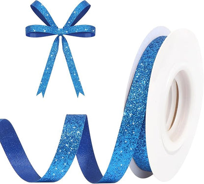 Royal Blue Metallic Glitter Ribbon by HISWAN
