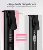 FARERY Mini Curling Iron Dual Voltage, 3/4 Inch Travel Curling Iron with 3 Adjustable Temp, Auto-Off, Ceramic Mini Hair Curler with Argan Oil &Keratin Infused, Travel Size Curling Wand with StorageBag