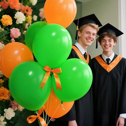32 Pack 18 Inch Light Green Latex Balloons - Image 8