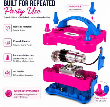 Electric Balloon Pump Dual Nozzle, Inflation - Image 7