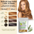 100% Organic Henna Hair Color – Natural, Chemical-Free Hair Dye for Rich, Vibrant Color & Gloss – Grey Coverage, Safe for All Hair Types, Vegan Non-Toxic, Herbal Hair Treatment (GOLDEN BROWN)