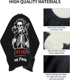 Custom Barber Cape for Men Personalized Professional Hair Cutting Cape with Text for Home Salon Barbershop