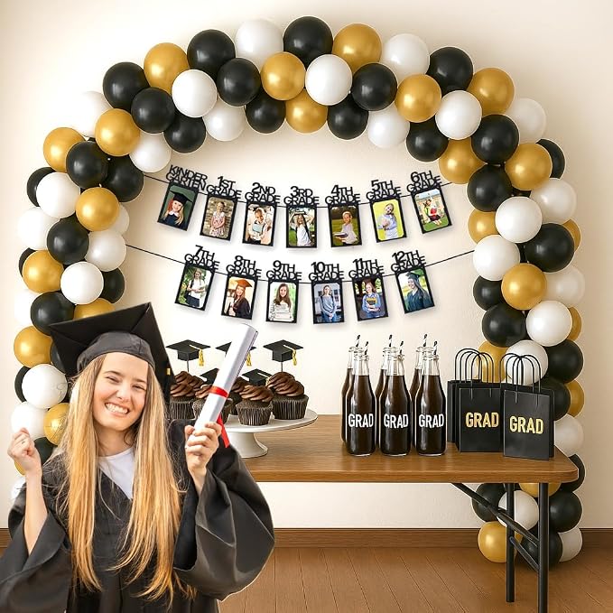 PartyHooman Graduation Photo Banner K-12, Kindergarten to 12th Grade - Image 5