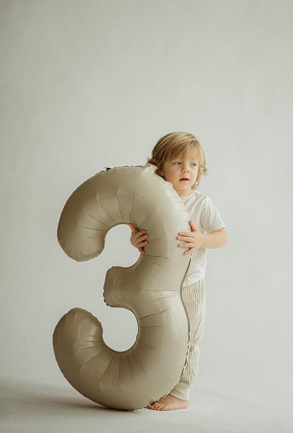 Cream 3 Balloon - Image 2