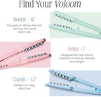 VOLOOM Petite 1” Inch Professional Volumizing Ceramic Flat Iron - Hair Volumizer & Styling Tool with Adjustable Temp & Auto Shut-Off for Lasting Volume for Medium or Fine Hair - Heat Resistant Case