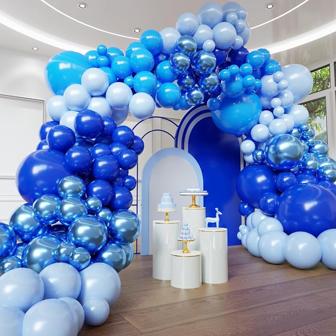 Blue Balloon Arch, Graduation Decoration by YMSZ