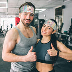 Easter Bunny & Eggs Style Sports Headband for Men Women Moisture Wicking Sweatband for Basketball, Running, Gym