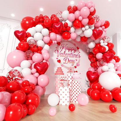 Valentines Day Balloons Garland Arch Kit by Unknown