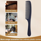 PERFEHAIR Wide Tooth Detangling Comb for Women - Large, Thick, Durable Bakelite Anti-static Hair Comb for Straight, Wet, Short, Thin Fine Hair - Black, Professional Hair Detangler