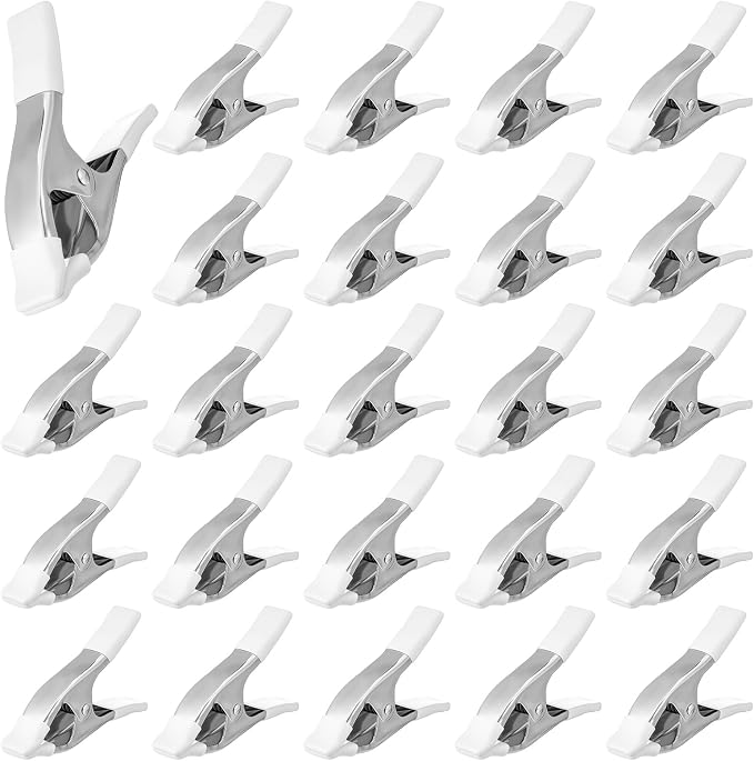 LemonRoad 24 Pack Balloon Arch Clips 1.97 Inch Metal Spring Clamps Strong Clips - Image 8