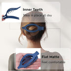 8 Pack Blue Flat Hair Clips – Matte Large French Blue Claw Clips for Women & Girls, No-Slip Strong Hold Gradient Barrettes for Thick or Thin Hair, Summer Beach Aesthetic Styling Accessories