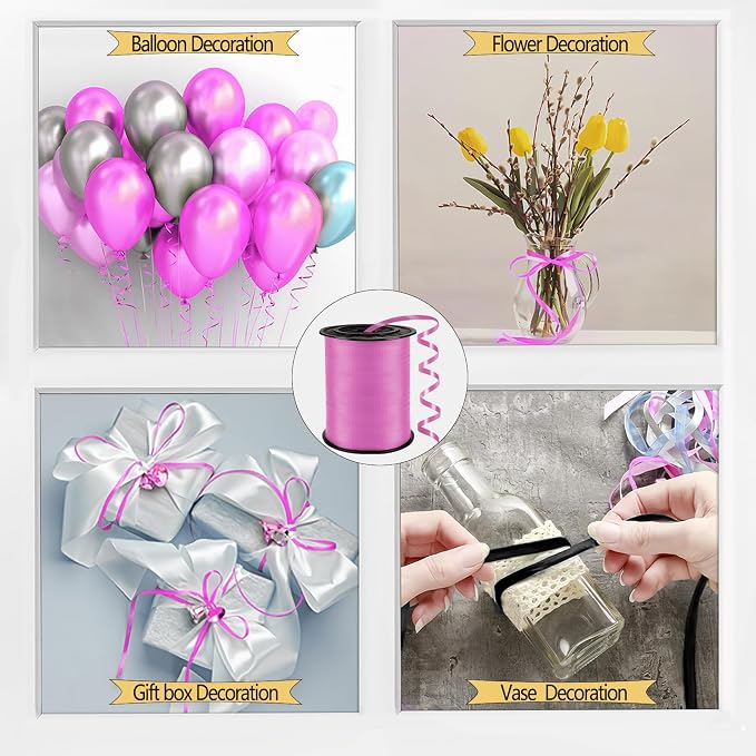 500 Yards Pink Curling Ribbon, Ribbons - Image 4