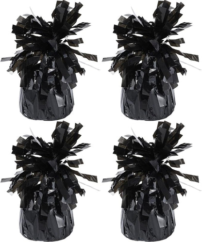 4 Pcs Black Metallic Balloon Weights Holder Anchors Balloon Holder Weights by ZCYSRLQIN