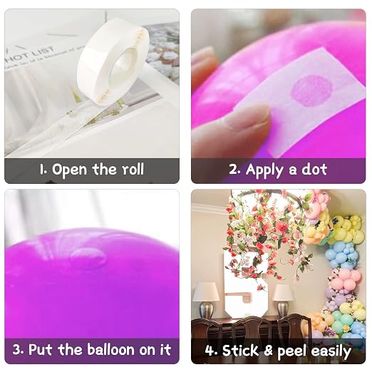 WISYOK 4000 Pcs Glue Points for Balloons, Double-Sided | Adhesive Dots for Craft - Image 3
