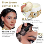 8.8 OZ Edge Control Wax for Women Strong Hold Non-greasy Edge Control Smoother Edge Wax, Edge Wax Styling Gel Edge Control for Black Hair No Flaking, Strong Hold Water-based Edge Stay Gel Coconut