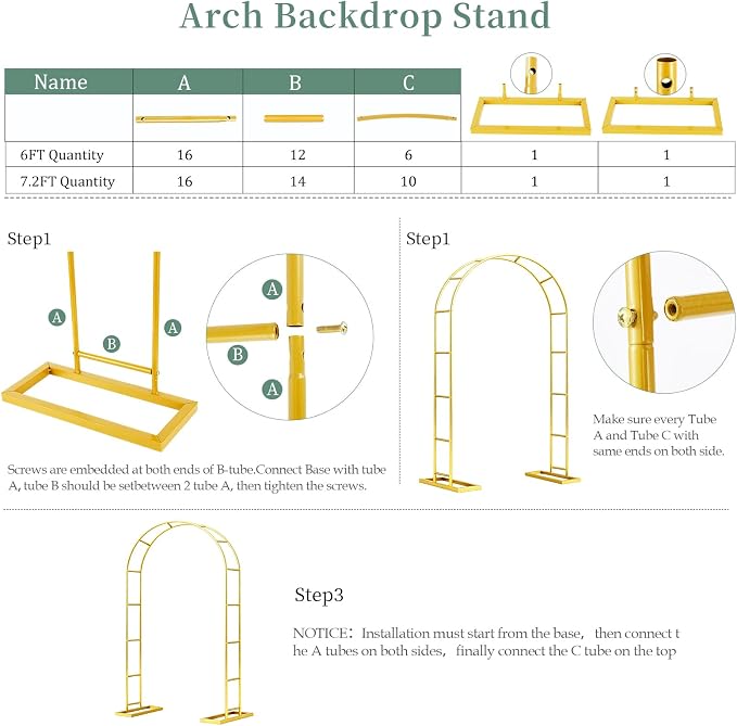 WellSign Balloon Arch Stand 7.2FTx4.3FT Trellis - Image 8