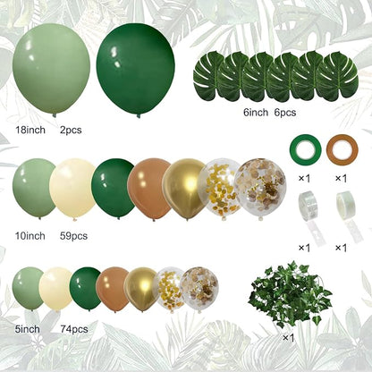 148 pcs Safari Jungle lion Balloon Arch Kit - Image 2