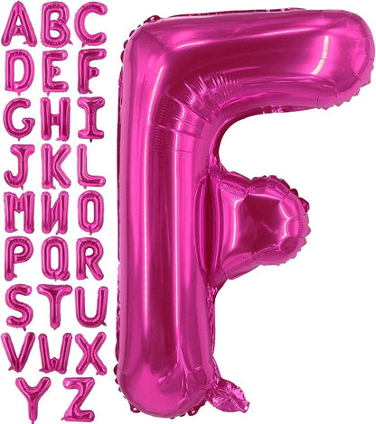 Lovoir 40 Inch Large Hot Pink Letter F Balloons Big Size Jumbo Mylar Foil by Lovoir
