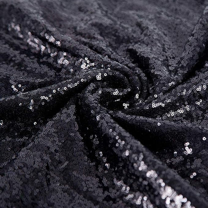 JYFLZQ Black Sequin Backdrop Curtains 8ft x 8ft 1 Panel Halloween Backdrop - Image 7