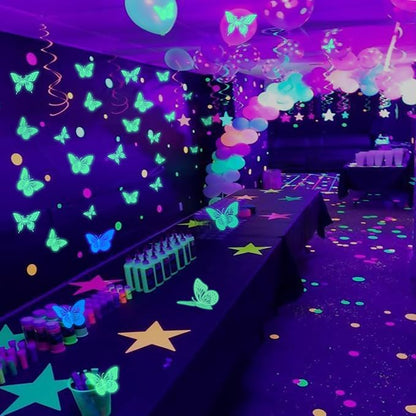 SAOROPEB Glow in The Dark 3D Butterfly 24 Pcs 3 Sizes, Luminous Butterfly - Image 3