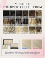 DOORES Invisi Edge Tape in Extensions Human Hair, Ash Blonde Highlighted Platinum Blonde 10 Injection Tape-ins with 10 Injection Tape-ins 50g 18 Inch, Injected Tape in Extensions Straight