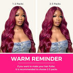 Lashey Seamless Clip in Hair Extensions Human Hair 110g 7pcs Burgundy #99j Straight 18 Inch Hair Extensions Clip ins with Soft Invisible PU Weft for Women