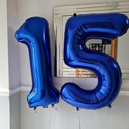 Navy Blue 18 Balloon Number, 40 Inch Number 18 Balloon Big Dark Blue Foil Mylar - Image 5