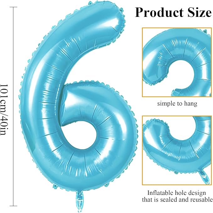 Number 56 Balloons for 56th Birthday Party Decorations, 0-100 Large No.56 - Image 2