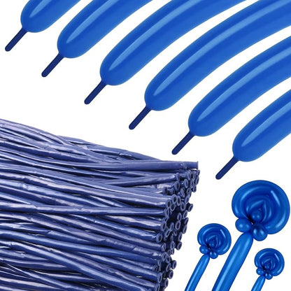 Navy Blue Long Balloons by KEXINGTUO